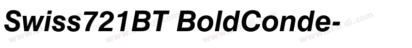 Swiss721BT BoldConde字体转换